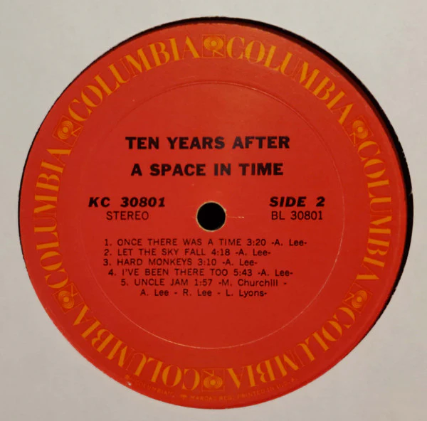 Ten Years After - A Space In Time (LP, Album, Pit) (Very Good (VG)) - Image 4