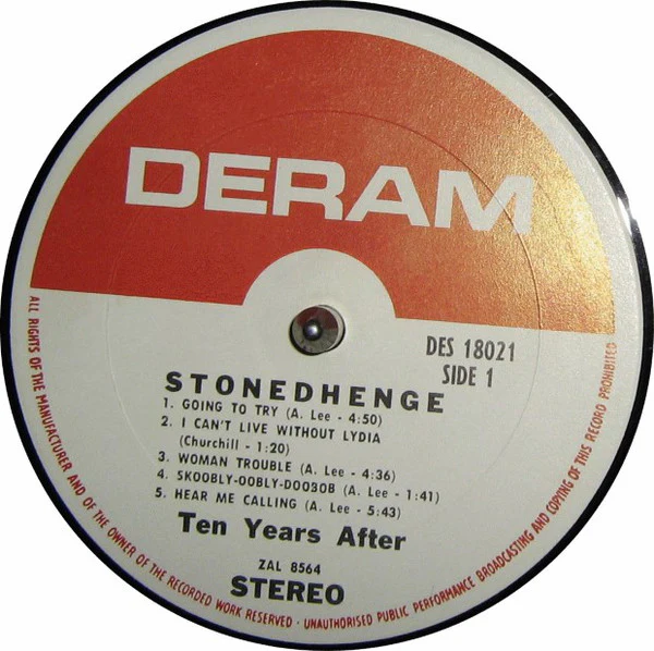 Ten Years After - Stonedhenge (LP, Album, Pit) (Good (G)) - Image 3