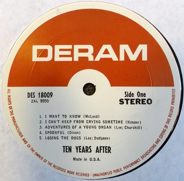 Ten Years After - Ten Years After (LP, Album, Pit) (Good Plus (G+)) - Image 3