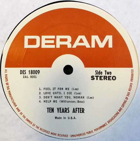 Ten Years After - Ten Years After (LP, Album, Pit) (Good Plus (G+)) - Image 4
