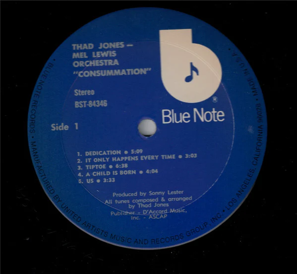 Thad Jones & Mel Lewis - Consummation (LP, Album, RE, Gat) (Very Good Plus (VG+)) - Image 4