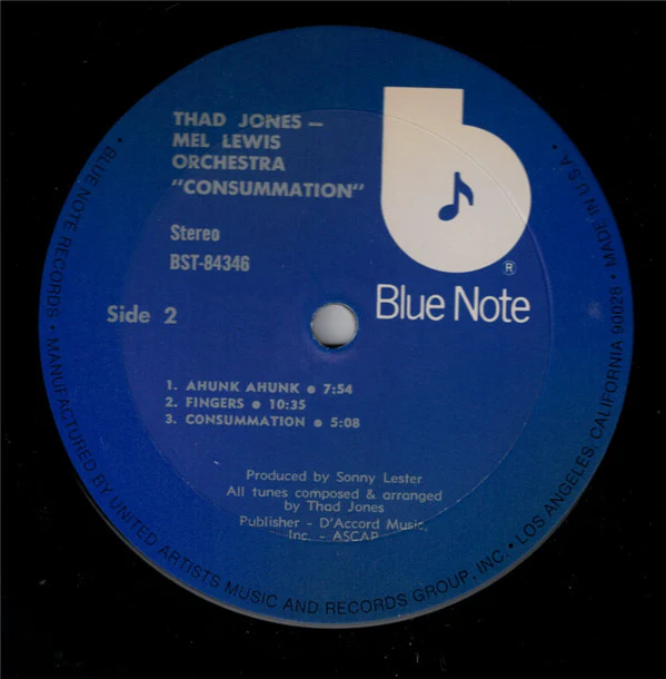 Thad Jones & Mel Lewis - Consummation (LP, Album, RE, Gat) (Very Good Plus (VG+)) - Image 5
