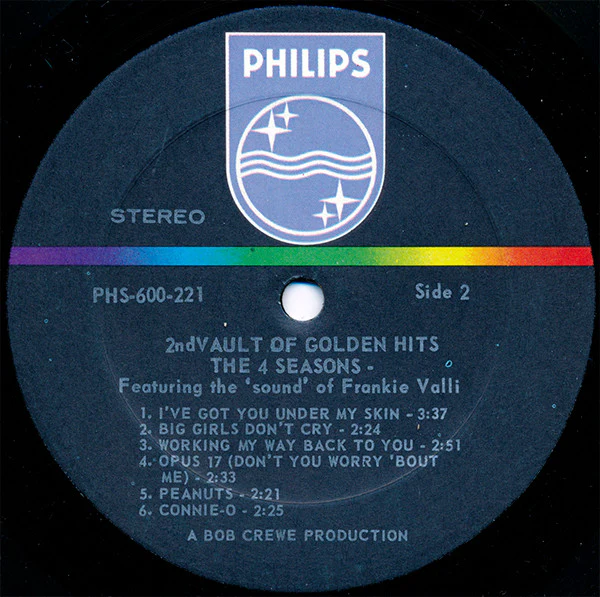 The Four Seasons - 2nd Vault Of Golden Hits (LP, Comp, Mer) (Very Good Plus (VG+)) - Image 3