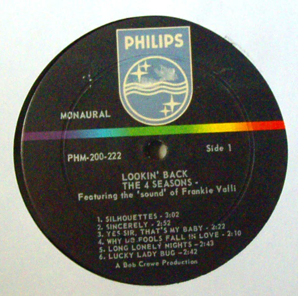 The Four Seasons - Lookin' Back (LP, Album, Comp, Mono) (Near Mint (NM or M-)) - Image 3