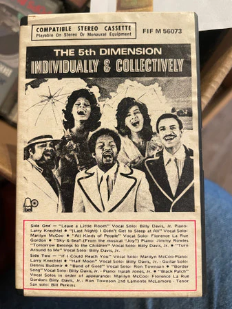 The Fifth Dimension - Individually & Collectively (Cass, Album, Club) (Very Good Plus (VG+))