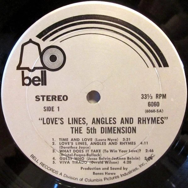 The Fifth Dimension - Love's Lines, Angles And Rhymes (LP, Album, Mon) (Near Mint (NM or M-)) - Image 5