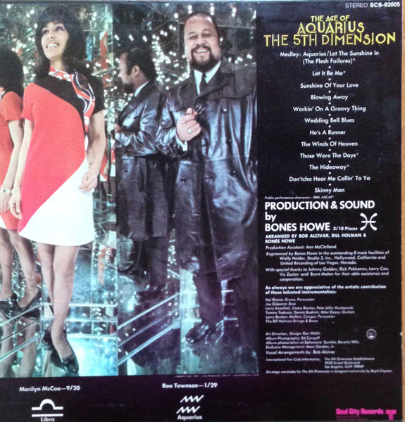 The Fifth Dimension - The Age Of Aquarius (LP, Album, Ind) (Good Plus (G+)) - Image 3