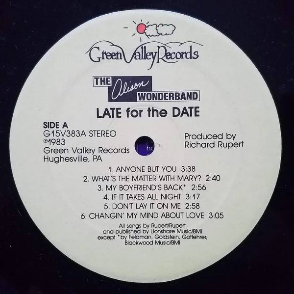 The Alison Wonderband - Late For The Date (LP) (Very Good Plus (VG+)) - Image 5