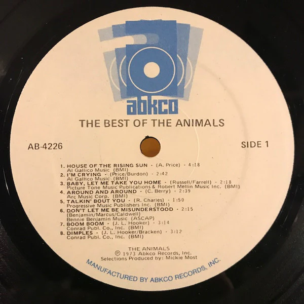 The Animals - Best Of The Animals (LP, Comp, Mono) (Mint (M)) - Image 3