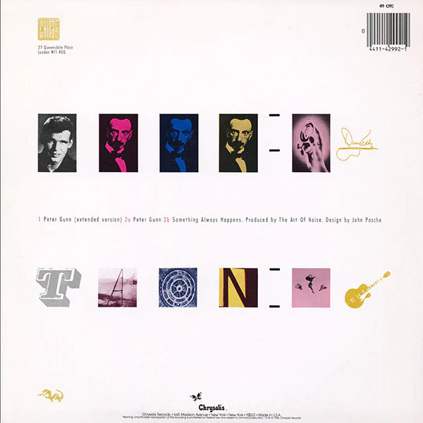 The Art Of Noise Featuring Duane Eddy - Peter Gunn (Extended Version) (12", Single, Car) (Near Mint (NM or M-)) - Image 2