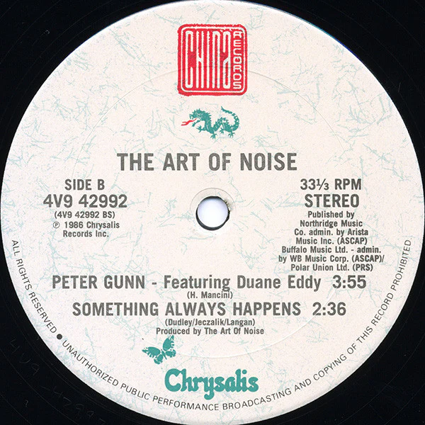 The Art Of Noise Featuring Duane Eddy - Peter Gunn (Extended Version) (12", Single, Car) (Near Mint (NM or M-)) - Image 4