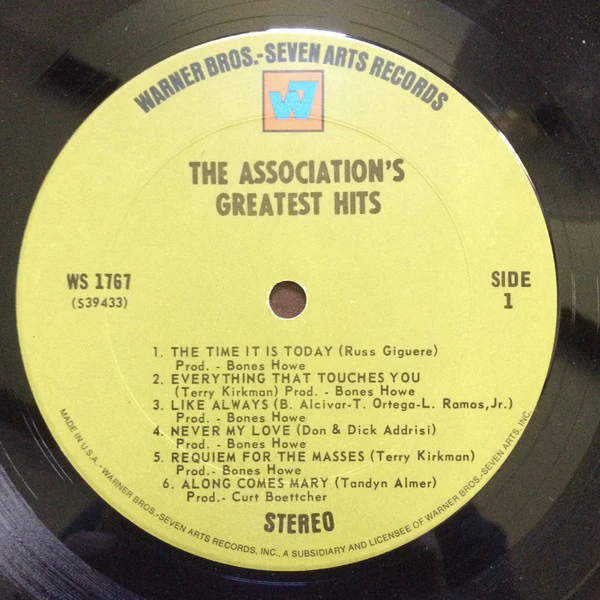 The Association - Greatest Hits! (LP, Comp, Pit) (Very Good Plus (VG+)) - Image 3