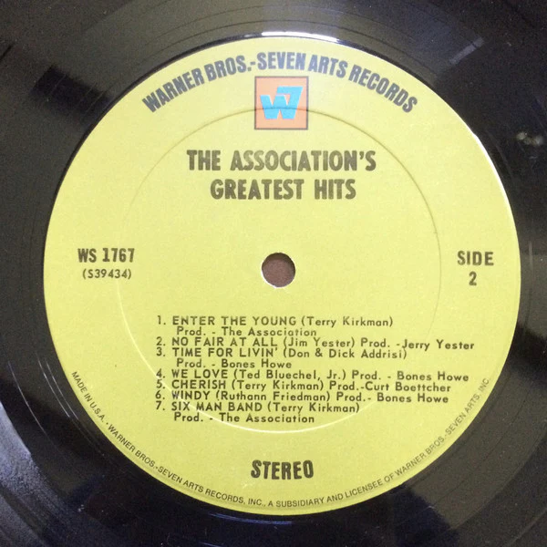 The Association - Greatest Hits! (LP, Comp, Pit) (Very Good Plus (VG+)) - Image 4