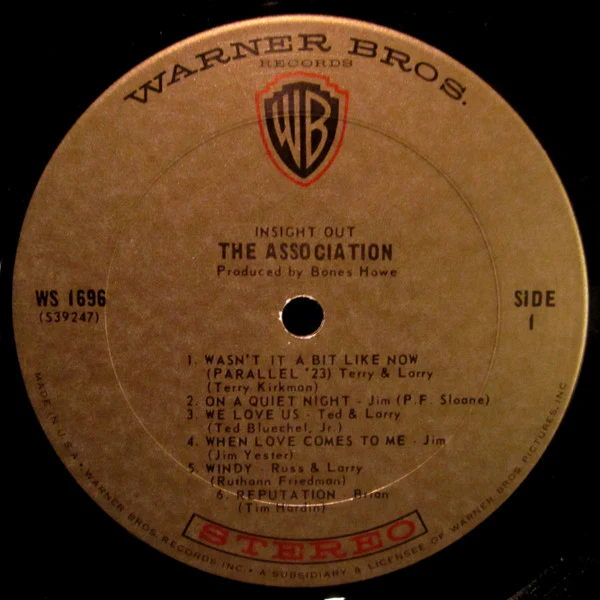 The Association - Insight Out (LP, Album, Pit) (Very Good (VG)) - Image 3
