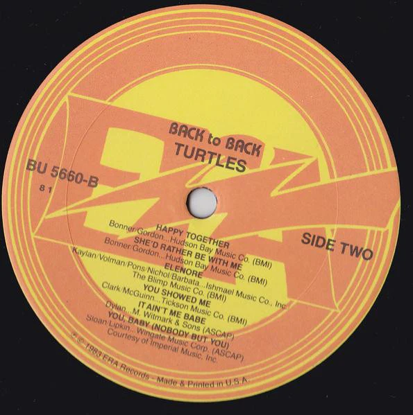 The Association / The Turtles - Back To Back (LP, Comp) (Near Mint (NM or M-)) - Image 4