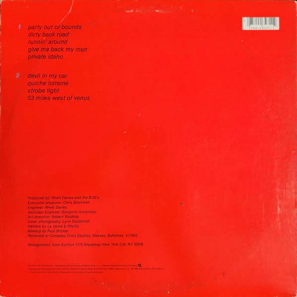 The B-52's - Wild Planet (LP, Album, Jac) (Very Good Plus (VG+)) - Image 2