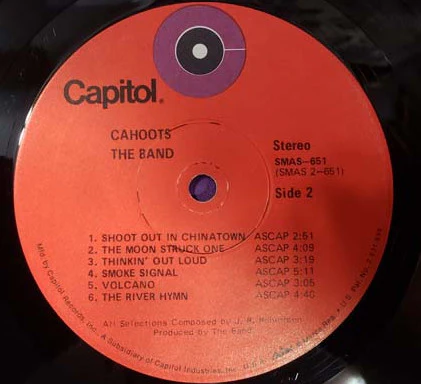The Band - Cahoots (LP, Album, Win) (Very Good Plus (VG+)) - Image 5