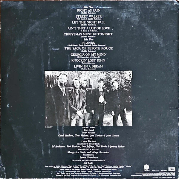 The Band - Islands (LP, Album, Jac) (Very Good Plus (VG+)) - Image 2