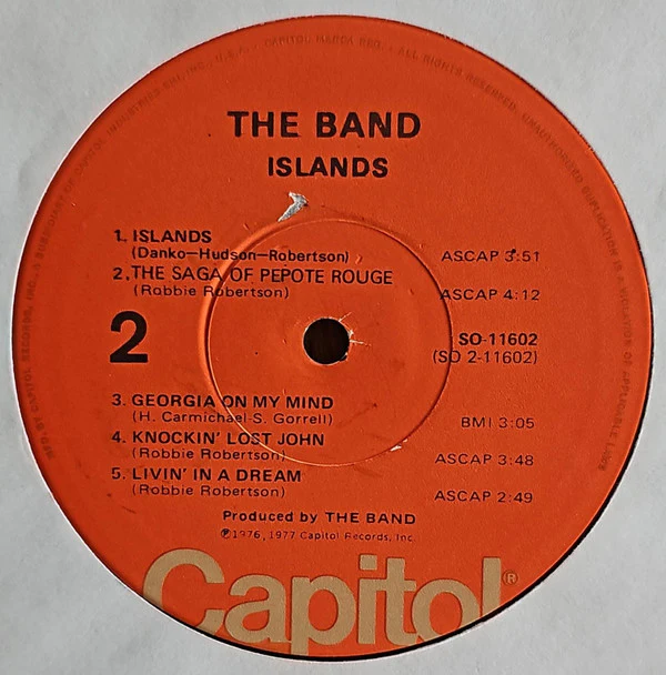 The Band - Islands (LP, Album, Jac) (Very Good Plus (VG+)) - Image 4