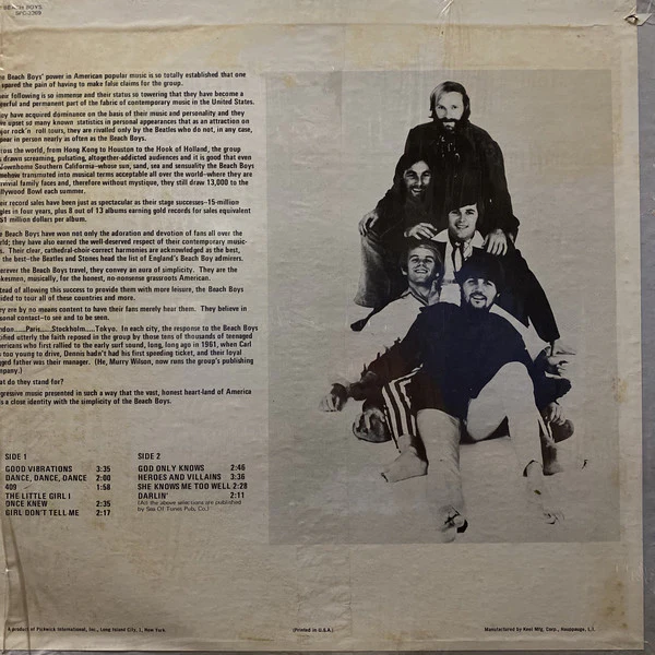 The Beach Boys - Good Vibrations (LP, Comp, Mono) (Very Good (VG)) - Image 2