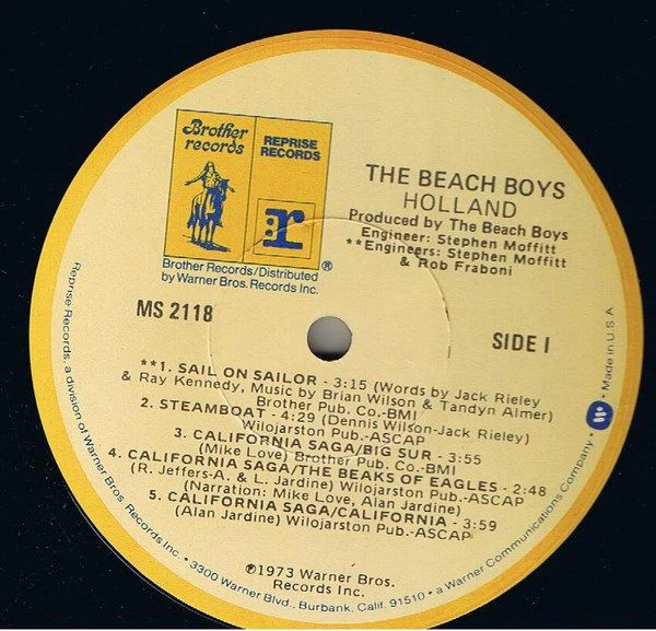 The Beach Boys - Holland (LP, Album, RP) (Very Good Plus (VG+)) - Image 3