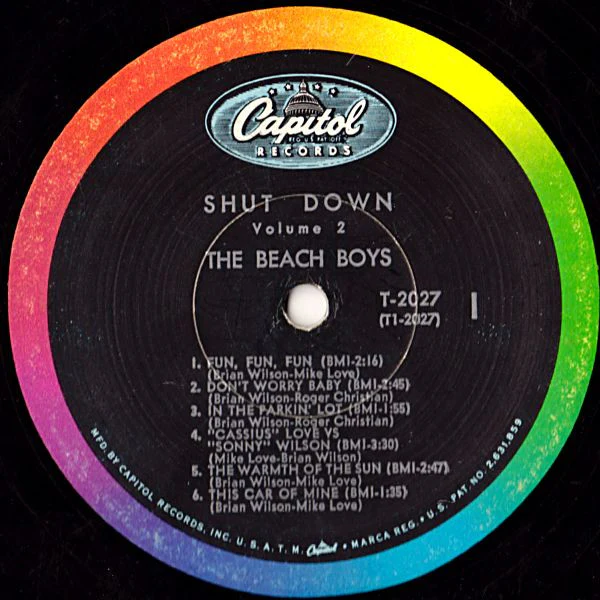 The Beach Boys - Shut Down Volume 2 (LP, Album, Mono, Scr) (Very Good (VG)) - Image 3