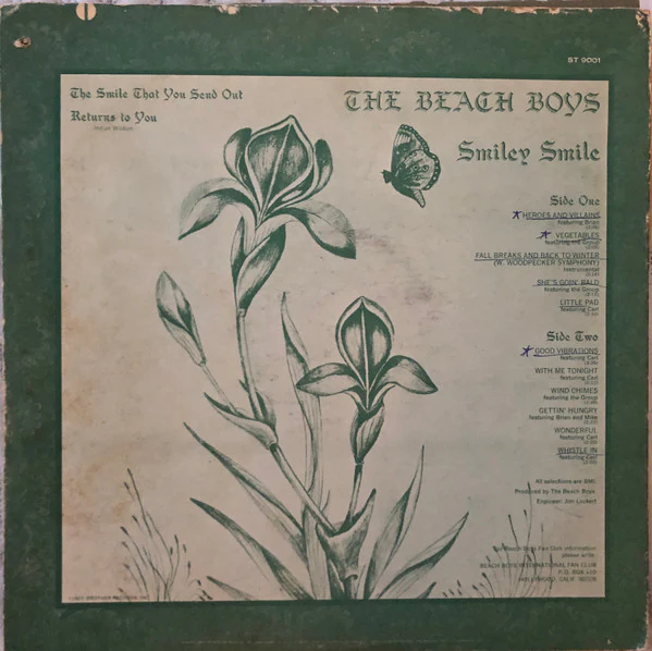 The Beach Boys - Smiley Smile (LP, Album, Hol) (Very Good Plus (VG+)) - Image 2