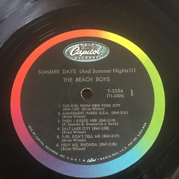 The Beach Boys - Summer Days (And Summer Nights!!) (LP, Album, Mono, Glo) (Very Good (VG)) - Image 3