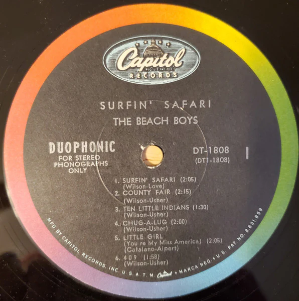 The Beach Boys - Surfin' Safari (LP, Album, Scr) (Very Good Plus (VG+)) - Image 2