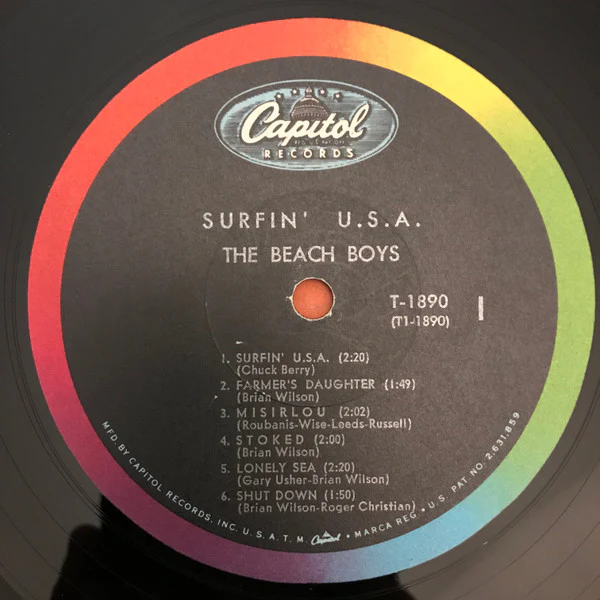 The Beach Boys - Surfin' U.S.A. (LP, Album, Mono, Scr) (Good Plus (G+)) - Image 3
