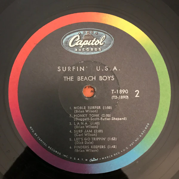 The Beach Boys - Surfin' U.S.A. (LP, Album, Mono, Scr) (Good Plus (G+)) - Image 4