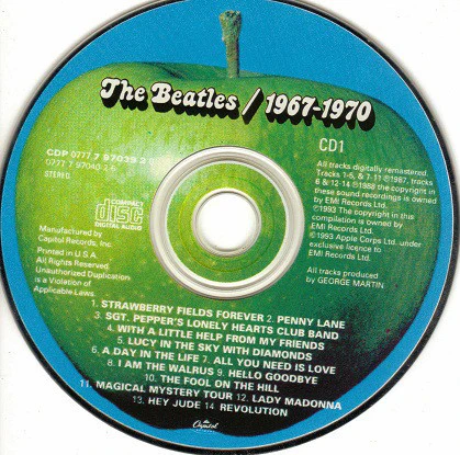 The Beatles - 1967-1970 (2xCD, Comp, RE, RM) (Very Good Plus (VG+)) - Image 3