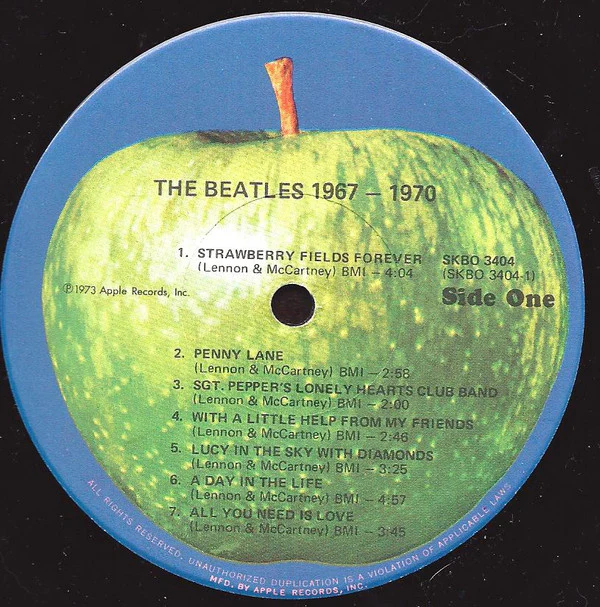 The Beatles - 1967-1970 (2xLP, Comp, RE, Gat) (Very Good (VG)) - Image 4