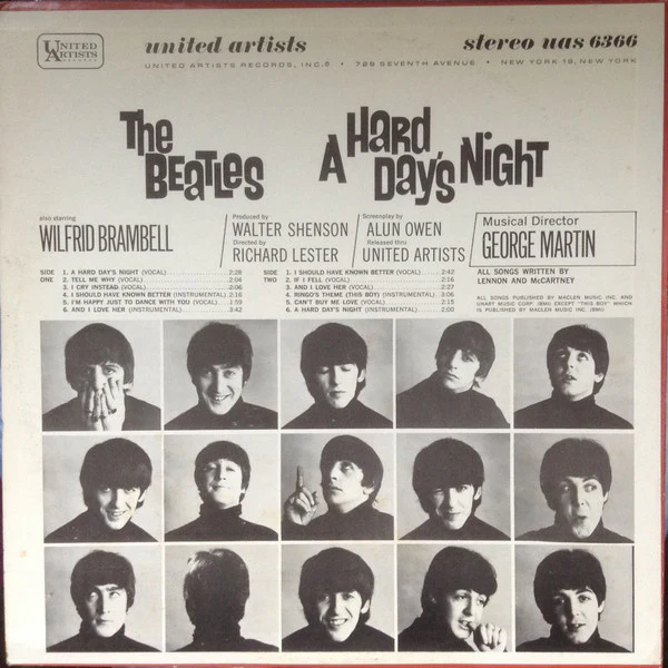 The Beatles - A Hard Day's Night (LP, Album, RE) (Good Plus (G+)) - Image 2
