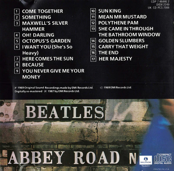 The Beatles - Abbey Road (CD, Album, RE, RM) (Very Good Plus (VG+)) - Image 2