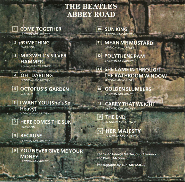The Beatles - Abbey Road (CD, Album, RE, RM) (Very Good Plus (VG+)) - Image 3