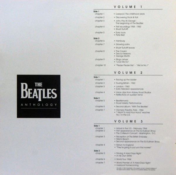 The Beatles - Anthology (8xLaserdisc, 12", NTSC + Box) (Near Mint (NM or M-)) - Image 4