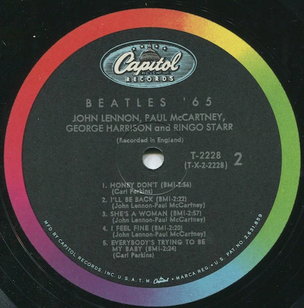 The Beatles - Beatles '65 (LP, Album, Mono, Pin) (Very Good Plus (VG+)) - Image 4