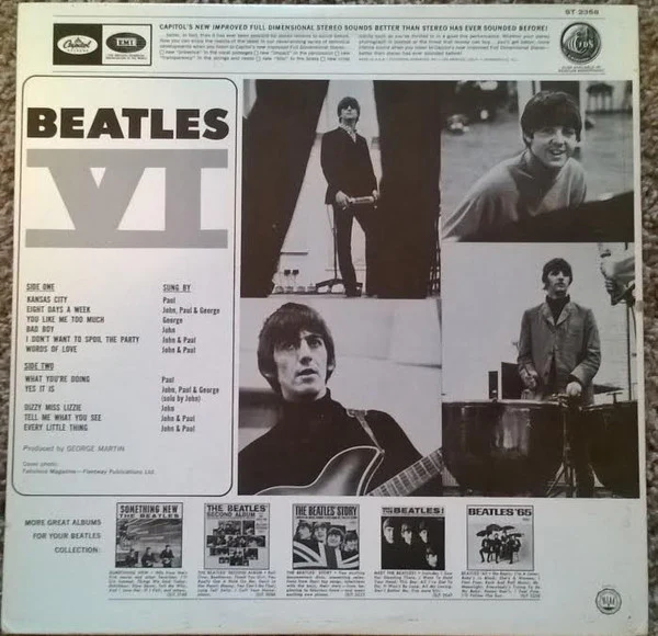 The Beatles - Beatles VI (LP, Album, RE) (Very Good Plus (VG+)) - Image 2
