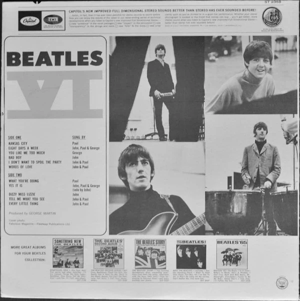 The Beatles - Beatles VI (LP, RE) (Near Mint (NM or M-)) - Image 2