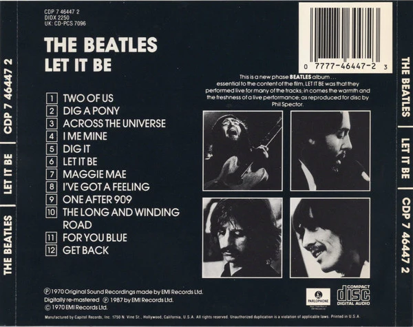 The Beatles - Let It Be (CD, Album, RE, RM, DAD) (Near Mint (NM or M-)) - Image 2