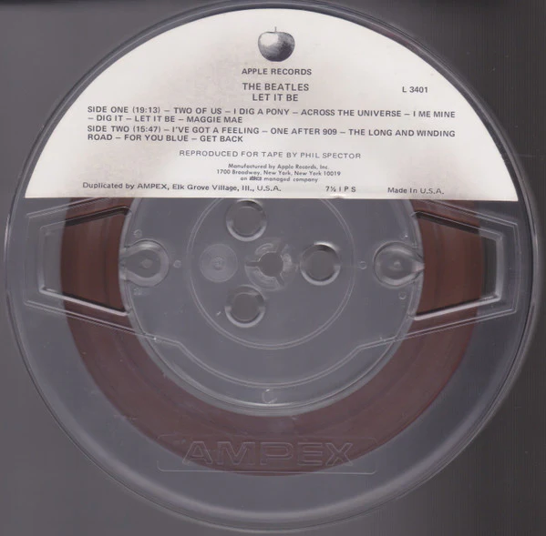 The Beatles - Let It Be (Reel, 4tr Stereo, 7" Reel, Album) (Very Good (VG)) - Image 3