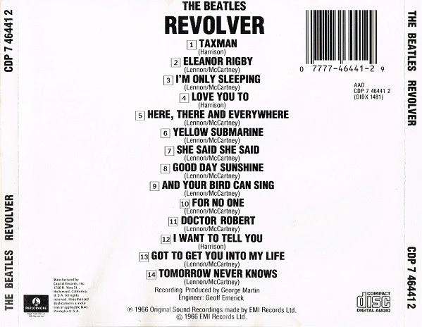 The Beatles - Revolver (CD, Album, RE, Son) (Very Good Plus (VG+)) - Image 2