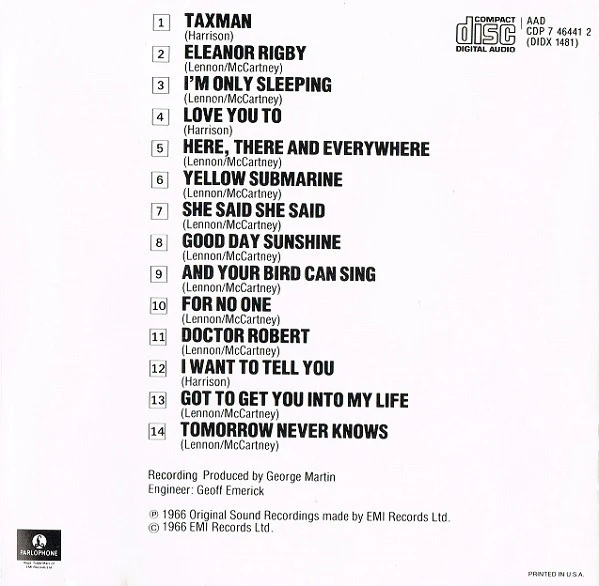 The Beatles - Revolver (CD, Album, RE, Son) (Very Good Plus (VG+)) - Image 5