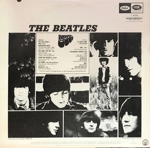 The Beatles - Rubber Soul (LP, Album, Mono, Ind) (Very Good Plus (VG+)) - Image 2