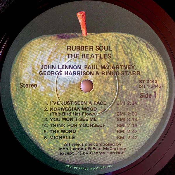 The Beatles - Rubber Soul (LP, Album, RP, Win) (Very Good Plus (VG+)) - Image 3