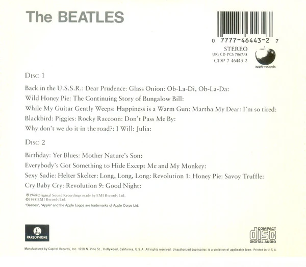 The Beatles - The Beatles (2xCD, Album, RE) (Very Good Plus (VG+)) - Image 3