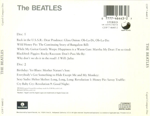 The Beatles - The Beatles (2xCD, Album, RE) (Very Good Plus (VG+)) - Image 4