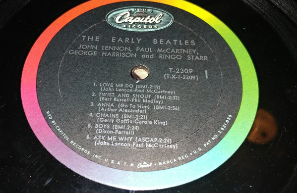 The Beatles - The Early Beatles (LP, Album, Comp, Mono, RP) (Good Plus (G+)) - Image 4