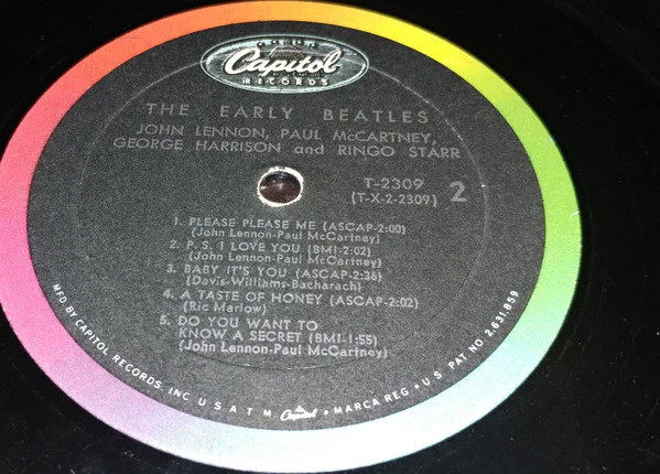 The Beatles - The Early Beatles (LP, Album, Comp, Mono, RP) (Good Plus (G+)) - Image 5